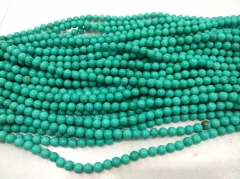 2mm/3mm/4mm/6mm/8mm/10mm/12mm Turquoise Bead, - Natural Blue Turquoise  stone bead 16inch for jewelry making