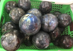 30-100mm(4") Labradorite  Stone round ball sphere Polished  Stone Blue genuien Crystal Blue Labradorite Stone High Flash 1pcs