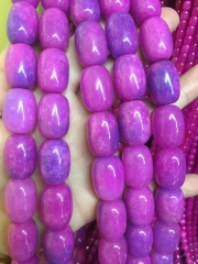 16nch Sugilite purple red  jade jewelry barrel drum loose beads 10x14mm 13x18mmor jewelry making for bracelet-necklace