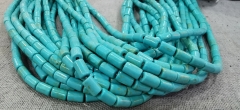 10x5mm Turquoise Bar Shape Bead 16 inch Strand for Jewelry Making  cube cylinder column bar beads, emperor loose beads