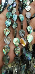 45pcs Abalone Shell jewelry drop -teardrop   Beads, Paua Shell Love Spacer Beads,6x9mm Natural Abalone Shell Bead