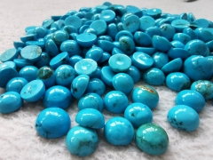 20pcs Dark blue Turquoise Cabochon Round 4mm 6mm 8mm 10mm, Sleeping Beauty Arizona TURQUOISE Round Cab Loose Smooth polished gemstone