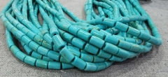 10x5mm Turquoise Bar Shape Bead 16 inch Strand for Jewelry Making  cube cylinder column bar beads, emperor loose beads