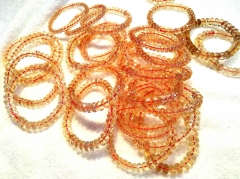 AAA grade Genuine Citrine Beads, Natural Ametrine quartz Faceted heishi Rondelle Beads quartz bracelet 8inch