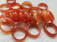 20pcs agate donut rings