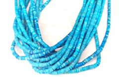 Wholesale  Turquoise Heishi Wheel  Spacer Beads blue -black-white-mixed  bead full strand 16inch 4mm 6mm 8mm