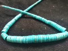 20strands 17inch Turquoise stone Heishi Wheel  Spacer Beads blue stone turquoise necklace chain bead 8mm to 16mm--free ship