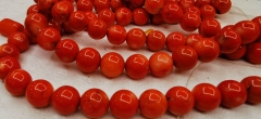 large Oranger pink coral   red coral jewelry round ball  beads  loose beads necklace bracelet earrings 1pcs 10mm to 20mm