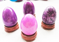 Sugilite Tumble Rare Semi Precious Gem 40x30mm 1pcs Sphere Egg Oval Solid Stone, Cherry Purple Crystals,Healing Beads--Wood Stand gift Sugilite Tumble Rare Semi Precious Gem 40x30mm 1pcs Sphere Egg Oval Solid Stone, Cherry Purple Crystals,Healing Beads--Wood Stand gift