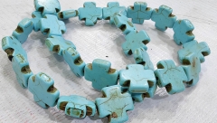 16inch Blue Mixed Beads Cross Jewelry ,8-25mm Cross Charm Turquoise black white blue red yellow pink purple bead for Jewelry Making 16inch Blue Mixed Beads Cross Jewelry ,8-25mm Cross Charm Turquoise black white blue red yellow pink purple bead for Jewelry Making