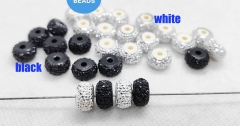CZ Micro Pave Wheel Spacer Beads, 8x5mm Wheel Rondelle Beads,Spacer Beads Wheel Round Disc Clay Findings Jewelry Making 10-100pcs CZ Micro Pave Wheel Spacer Beads, 8x5mm Wheel Rondelle Beads,Spacer Beads Wheel Round Disc Clay Findings Jewelry Making 10-100pcs