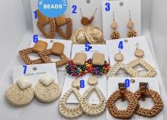 Large Woven Rattan Floral Stud Statement Earrings | Rattan Collection | Lightweight Wicker bohemian woven earrings, plant lady earrings Cap Large Woven Rattan Floral Stud Statement Earrings | Rattan Collection | Lightweight Wicker bohemian woven earrings, plant lady earrings Cap