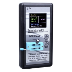 Kuman Multifunction Transistor Tester with 1.8 inch LCD TFT Display, Mega328 NPN/PNP Automatic Identification Transistor, Diodes, Dual Diode, SCR, Res