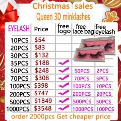 Special Sale!!! 10pcs Queen Lashes style Only $54