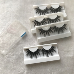 Regular mink F eyelashes in white box