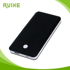 Aluminium alloy case li-polymer power bank 10000mah with built-in cable