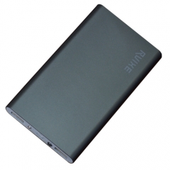 Ultra slim Aluminium alloy 10000mah power bank with dual usb