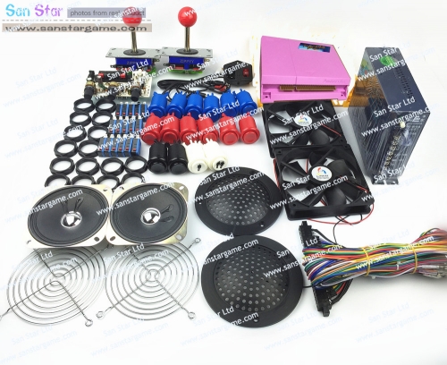 Pandora's Box 4s plus 815 in 1 DIY Arcade Bundles Kits Parts With Power Supply Jamma Harness Joystick Push Button  Arcade Game Machine Parts