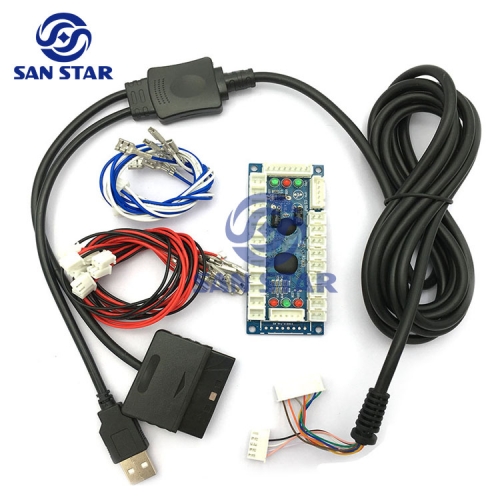 5 IN 1 Zero Delay USB to Joystick Controller Can Work With PS3/PS2/PC/Xbox 360 for windows/Android