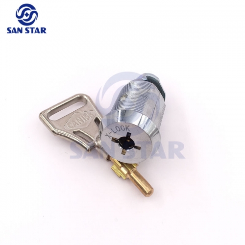 25mm Zinc Alloy Cam Lock With Cross key Cabinet Lock