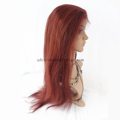 #33 18'' Straight Chinese Remy Hair Full Lace Wigs in Stock