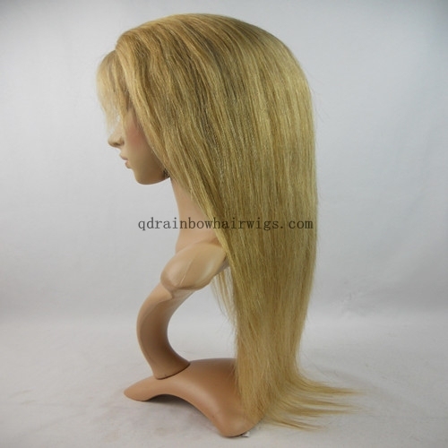 Silky Straight 18'' #27 Remy Human Hair Full Lace Wigs in Stock
