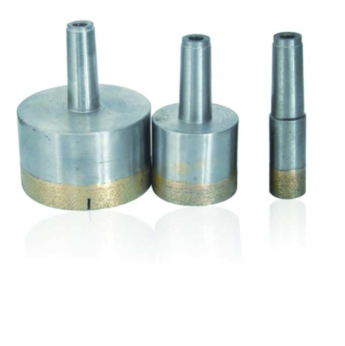 Diamond core drill, sintered cone shank diamond drill bit for glass