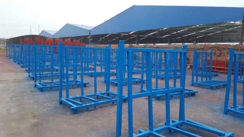 Steel Material L Frame Shape Storage Glass Rack Glass Trolley, Economic Type Glass Storage Rack