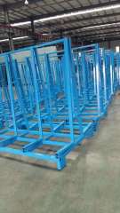 Steel Material L Frame Shape Storage Glass Rack Glass Trolley, Economic Type Glass Storage Rack