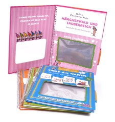 drawing Book with drawing board and plastic pen