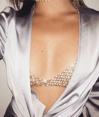hot sales bra chain with crystal for fashions party