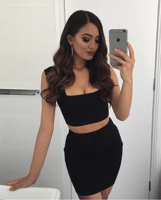 hot 2 piece dress