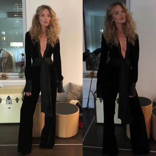 black velvet jumpsuit outfit