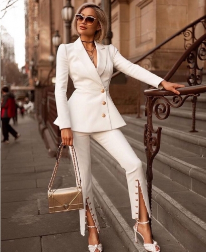 white suit outfits for ladies