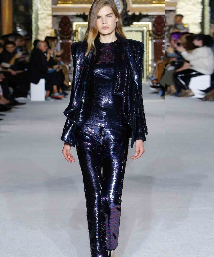 sequin womens suit