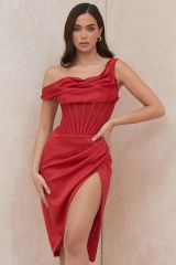 2021 New Fashion Women Designer Red Bodycon Sleeveless Elegant Party Dress Ladies Sexy Show Dress Vestidos