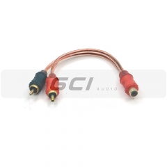 Manufacture Car Audio Y-RCA audio cable(YR-YR-12321)