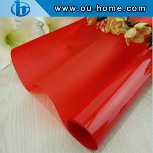 Red Colored Window Tint Glass Film PVC Decorative window Glass Film