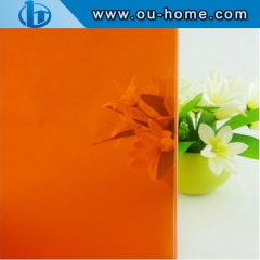 Transparent Yellow Window Film Self-adhesive PVC Building Glass Tint Window Film