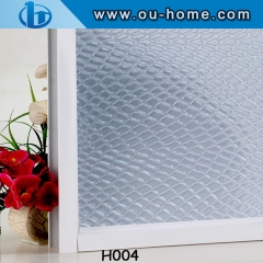 Static semitransparent frosted pvc vinyl decorative window film covering