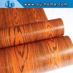 PVC wooden grain film,PVC Decorative Film,PVC self adhesive wood grain film