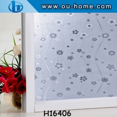 Decorative Privacy  3D No Glue Static Window Films for Glass