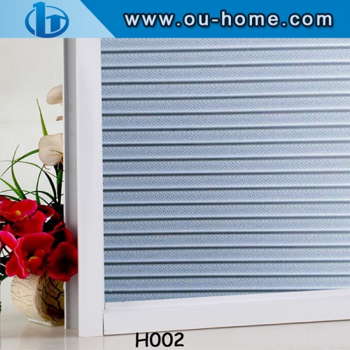 Static semitransparent frosted pvc vinyl decorative window film covering