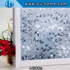 3D embossing privacy window static cling film for building