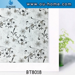 Decorative Glass Window Film PVC Self Adhesive Stained Frosted Vinyl Privacy