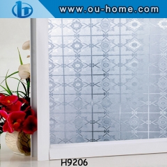 3D embossing privacy no glue static cling window film