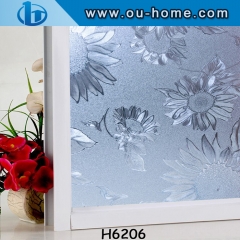 PVC Static Cling Decor Decorative Frosted Glass Window Film Without Glue Glass Film