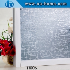 Decorative No Adhesive Window Film Privacy Glass Stickers Static Film