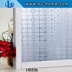 Waterproof pvc  3D decorative static cling window film for home