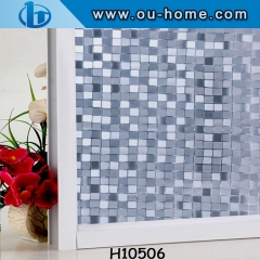 Static Cling Decorative Embossed Privacy PVC Window Film for Decor